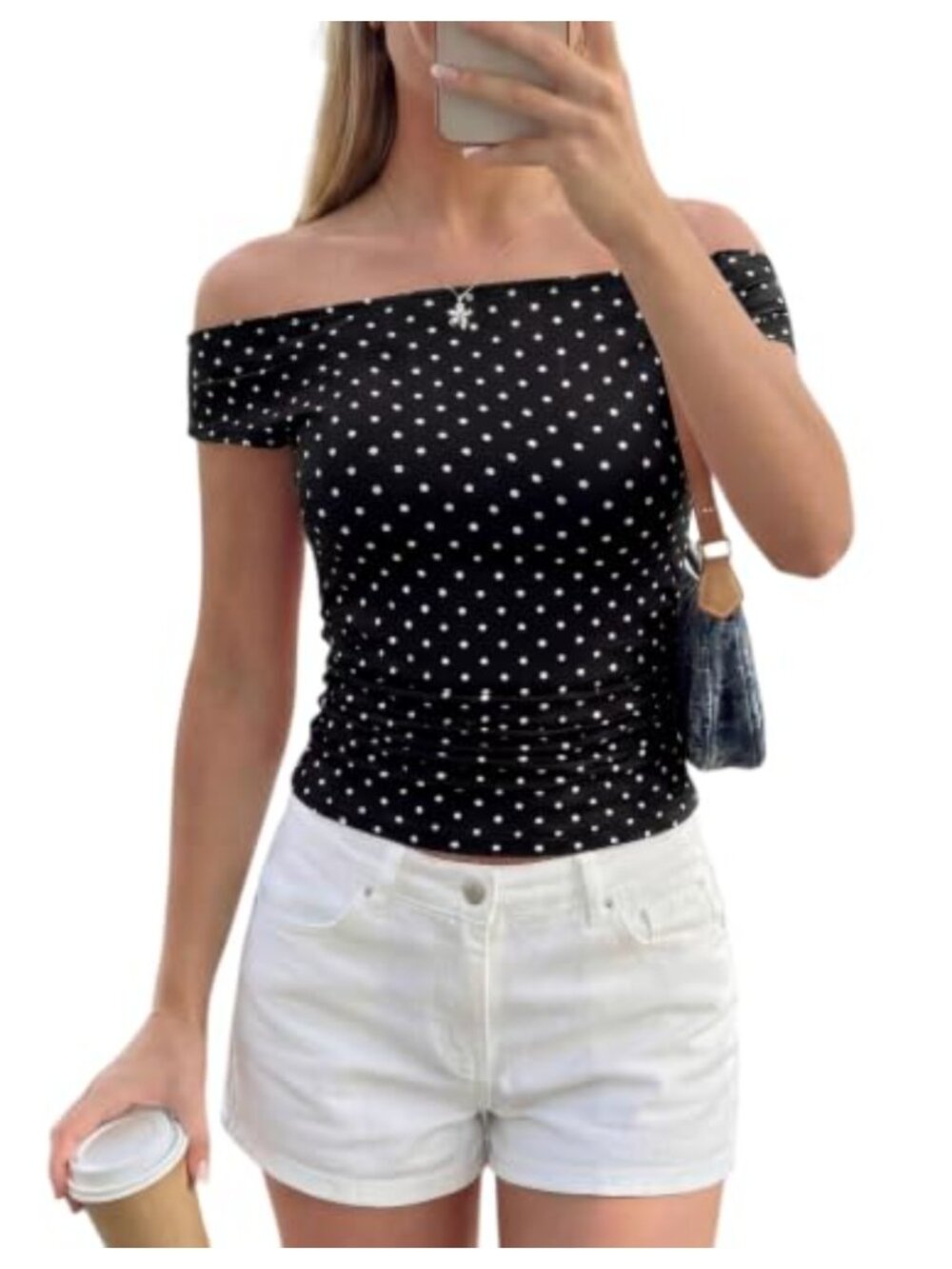 PRETTYGARDEN Off The Shoulder Ruched Tank Top Sleeveless Summer Party Shirt